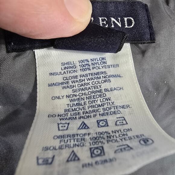 Lands' End Navy Blue Snow Bib Overalls Snow Suit Unisex Youth Size 10 - Picture 9 of 9